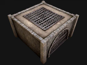 Medieval Prison Cell Aviary 3D Model