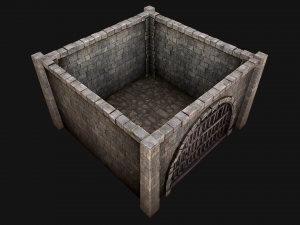 Medieval Prison Cell Aviary 3D Model