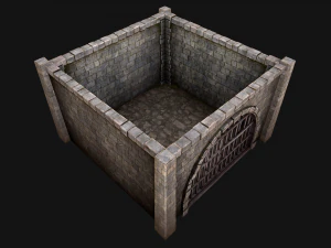 Medieval Prison Cell Aviary 3D Model
