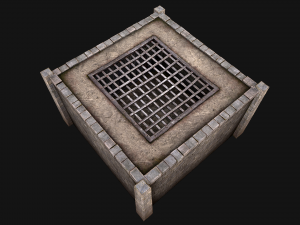 Medieval Prison Cell Aviary 3D Model