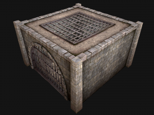 Medieval Prison Cell Aviary 3D Model