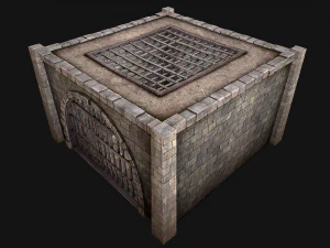 Medieval Prison Cell Aviary 3D Model