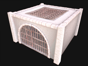 Medieval Prison Cell Aviary 3D Model
