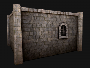 Medieval Dungeon Prison Set 3D-Modell