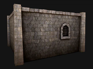 Medieval Dungeon Prison Set 3D Model