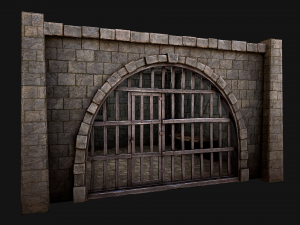 Medieval Dungeon Prison Set 3D-Modell