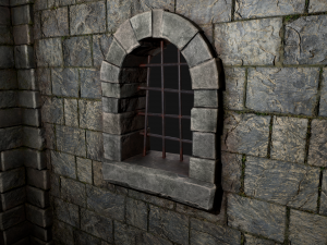 Medieval Dungeon Prison Set 3D-Modell