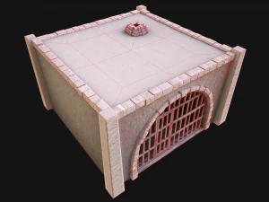 Medieval Dungeon Prison Set 3D Model