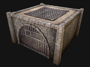Medieval Dungeon Prison Set 3D Model