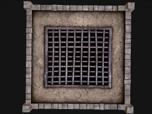 Medieval Dungeon Prison Set 3D Model