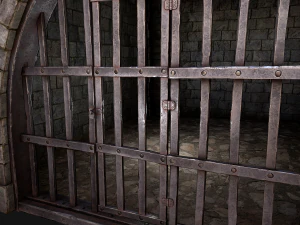 Medieval Dungeon Prison Set 3D Model