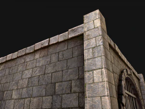 Medieval Dungeon Prison Set 3D Model