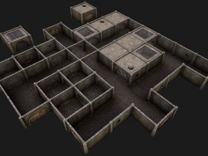 Konstruktor średniowiecznego więzienia Model 3D