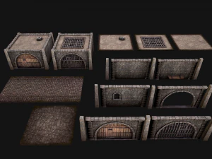 Konstruktor średniowiecznego więzienia Model 3D