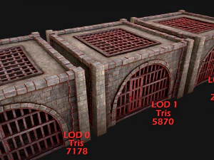 Konstruktor średniowiecznego więzienia Model 3D