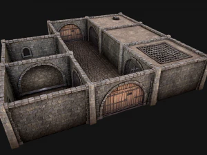 Konstruktor średniowiecznego więzienia Model 3D