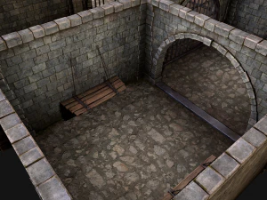 Konstruktor średniowiecznego więzienia Model 3D