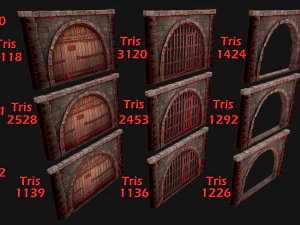 Konstruktor średniowiecznego więzienia Model 3D