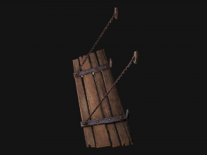 Medieval Prison Bed Model 3D