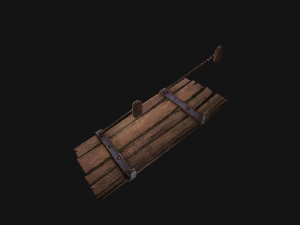 Medieval Prison Bed Model 3D