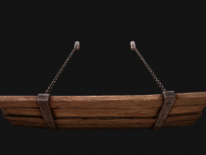 Medieval Prison Bed Model 3D