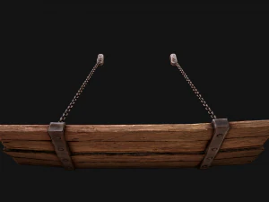 Medieval Prison Bed 3D Model