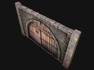 Medieval Prison Door 3D 모델