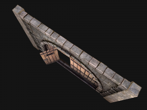 Medieval Prison Door 3D 모델