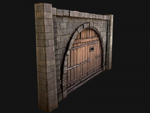 Medieval Prison Door 3D 모델