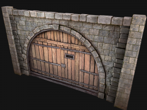 Medieval Prison Door 3D 모델
