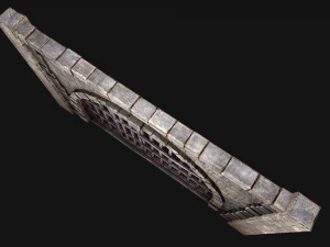 Medieval Prison Bars with Door 3D Model