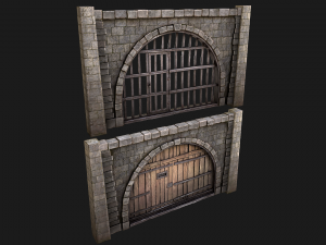 Prison Doors Gate Model 3D