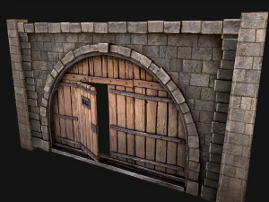 Puerta de las puertas de la prisi&oacute;n Modelo 3D
