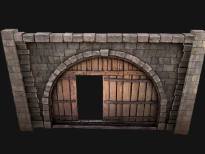 Puerta de las puertas de la prisi&oacute;n Modelo 3D