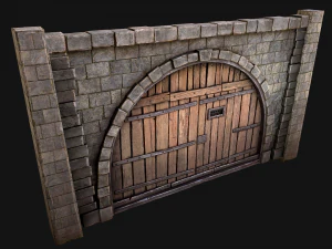 Puerta de las puertas de la prisi&oacute;n Modelo 3D