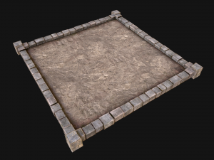 Medieval Prison Roof - Castle Floor 3D Model