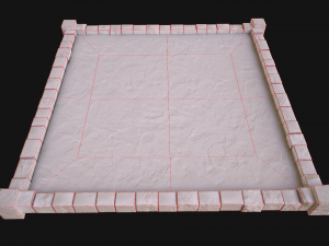 Medieval Prison Roof - Castle Floor 3D Model