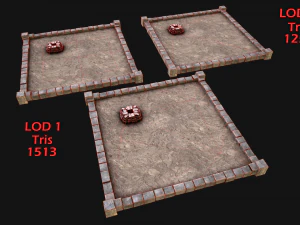 Medieval Chimney Prison Roof Castle Floor 3D Model