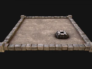 Medieval Chimney Prison Roof Castle Floor 3D Model
