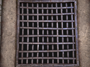 Medieval Castle Roof with Prison Bars 3Dモデル