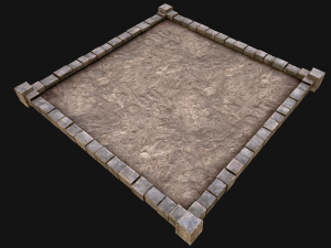 Castle Medieval Prison Roof Set 3Dモデル