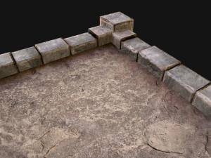 Castle Medieval Prison Roof Set 3Dモデル
