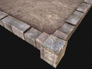 Castle Medieval Prison Roof Set 3Dモデル