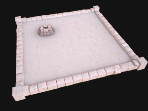Castle Medieval Prison Roof Set 3Dモデル