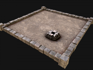 Castle Medieval Prison Roof Set 3Dモデル