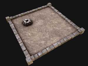 Castle Medieval Prison Roof Set 3Dモデル
