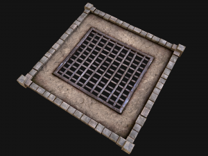 Castle Medieval Prison Roof Set 3Dモデル