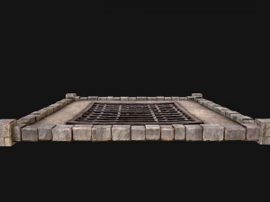 Castle Medieval Prison Roof Set 3D Model