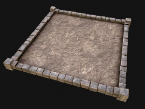 Castle Medieval Prison Roof Set 3Dモデル
