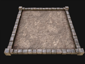 Castle Medieval Prison Roof Set 3Dモデル